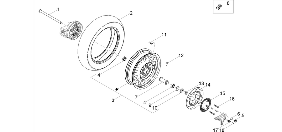 Rear wheel