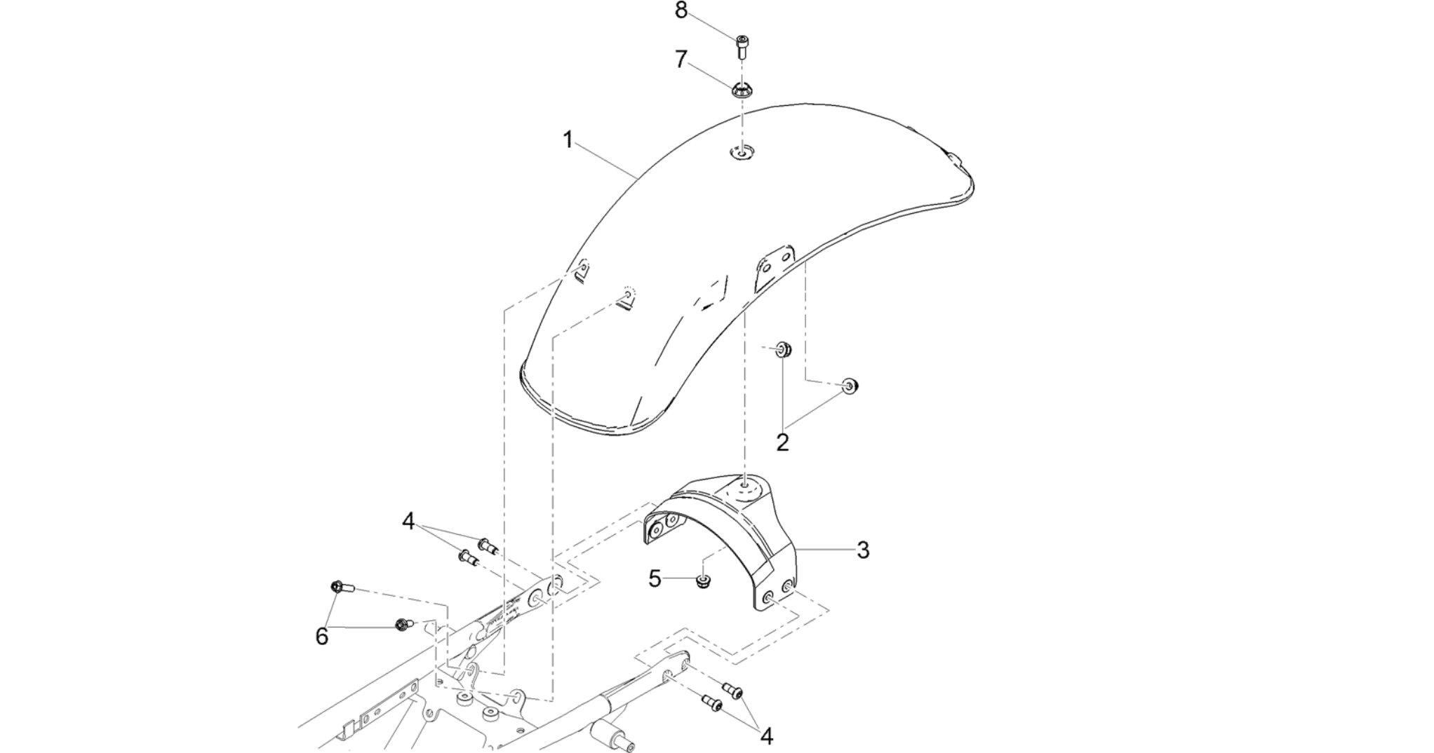 Rear mudguard