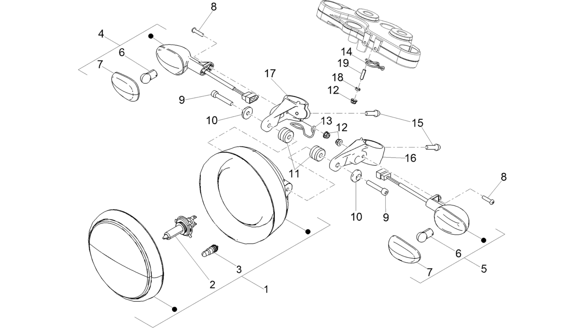 Front headlamps