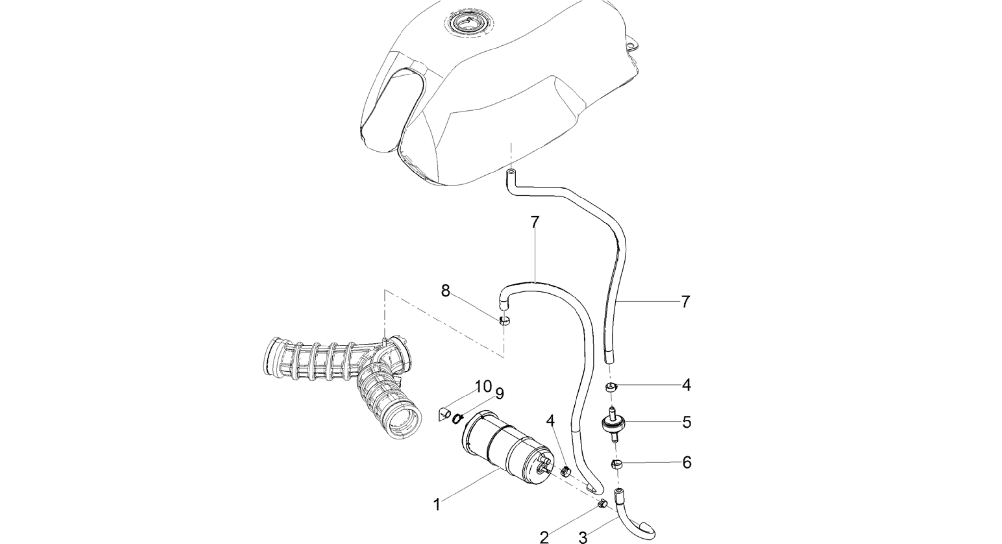 Fuel vapour recover system