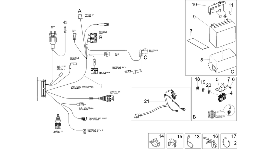 Rear electrical system