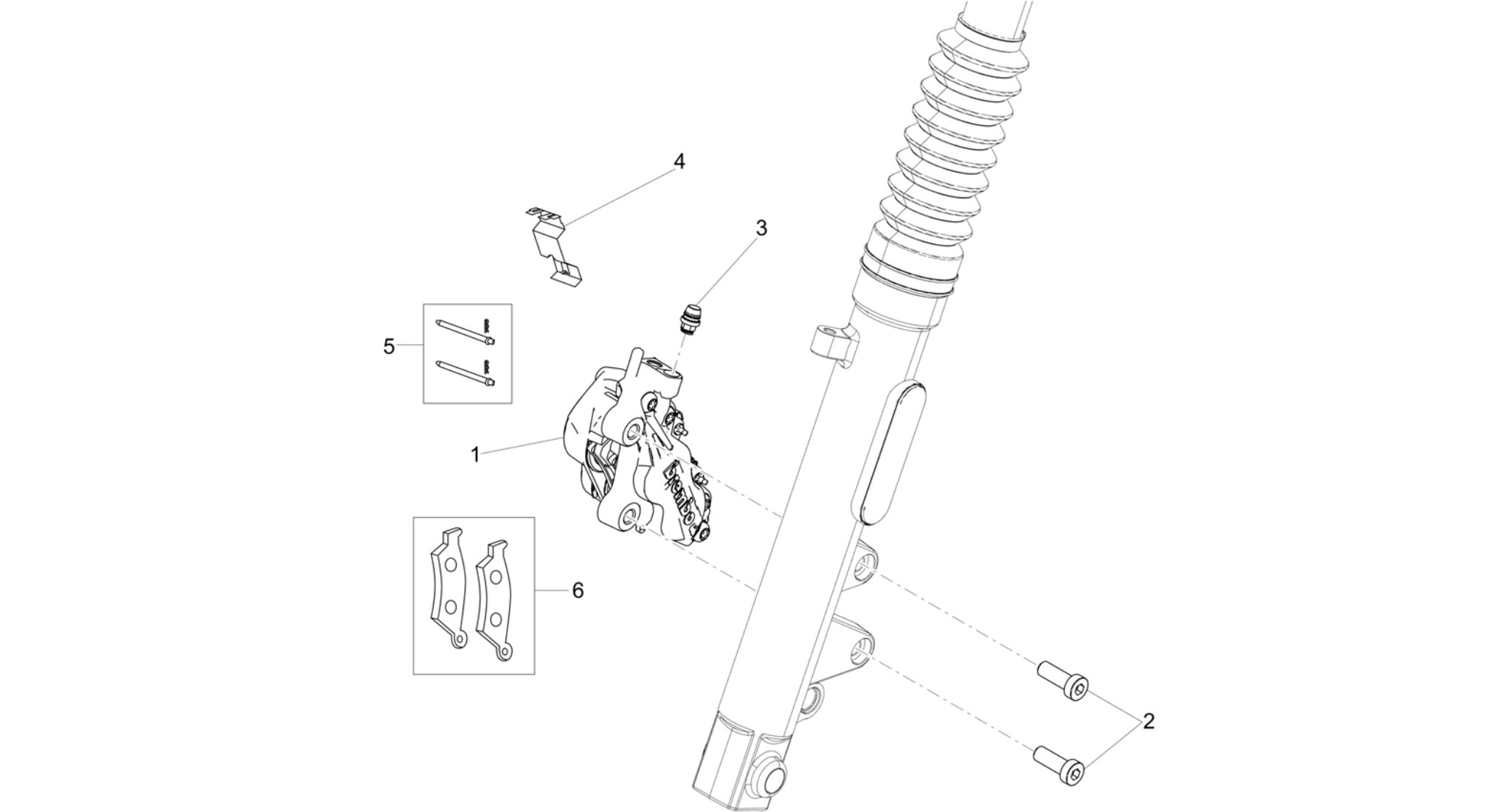 Front brake caliper