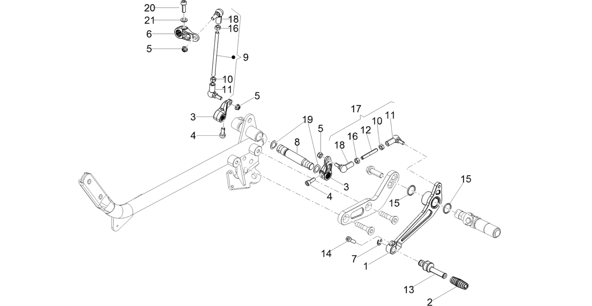 Internal gear selectors