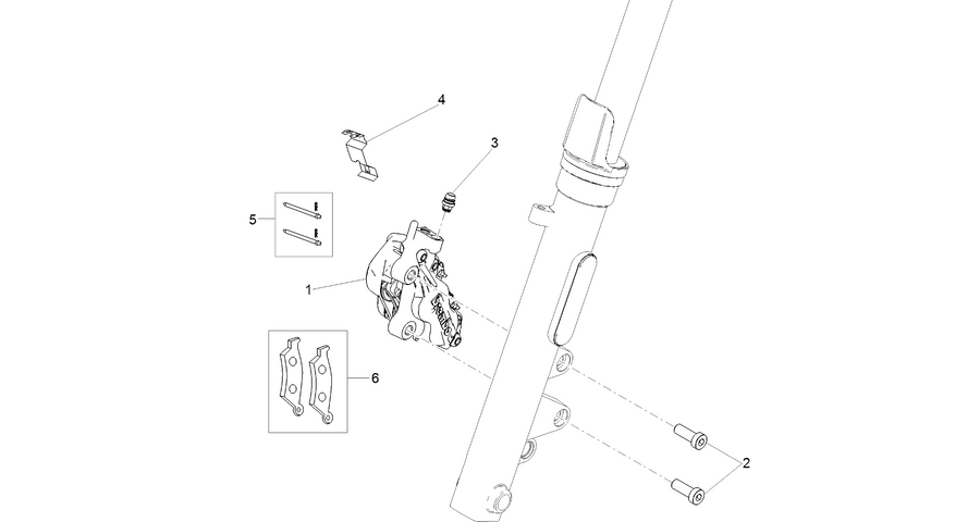 Front brake caliper