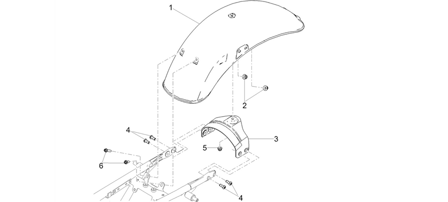 Rear mudguard