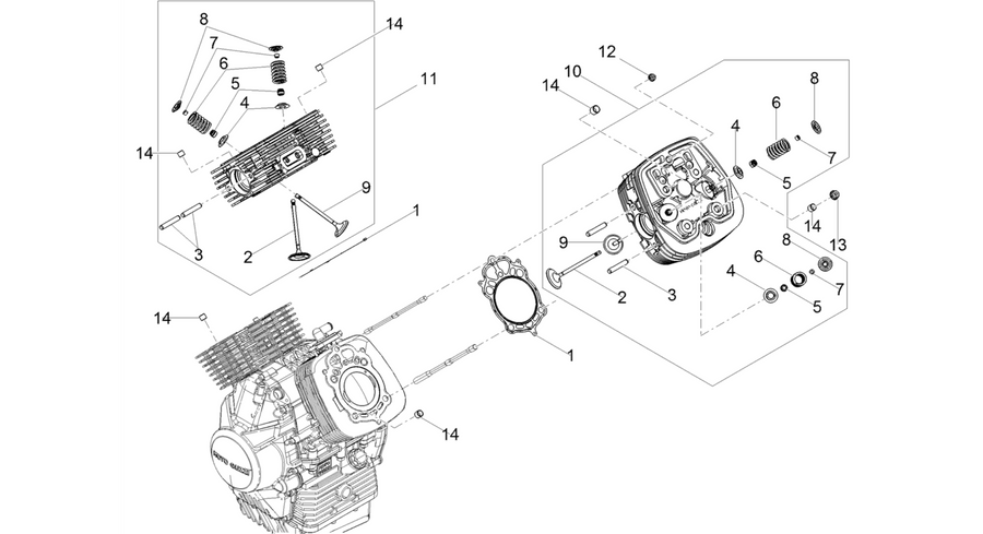 Cylinder head - valves