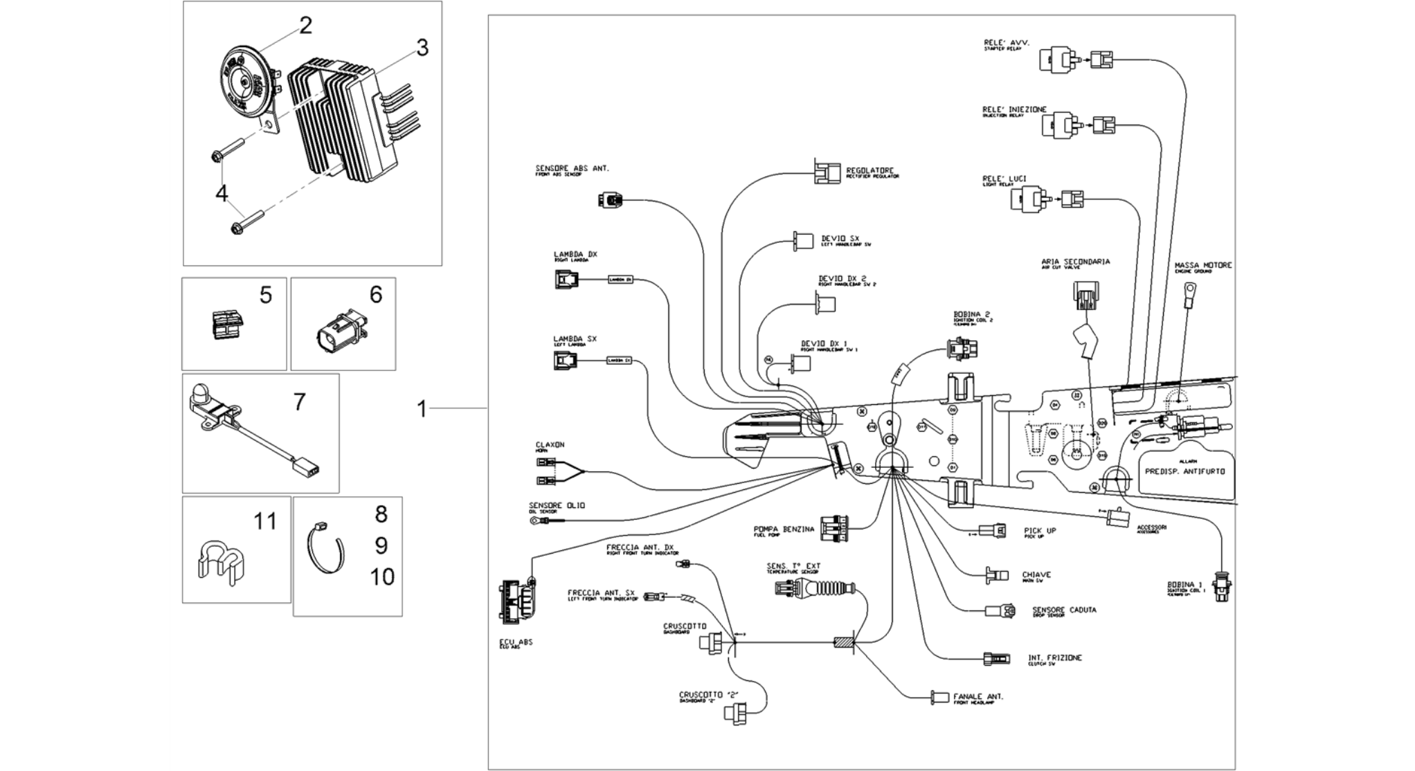 Front electrical system