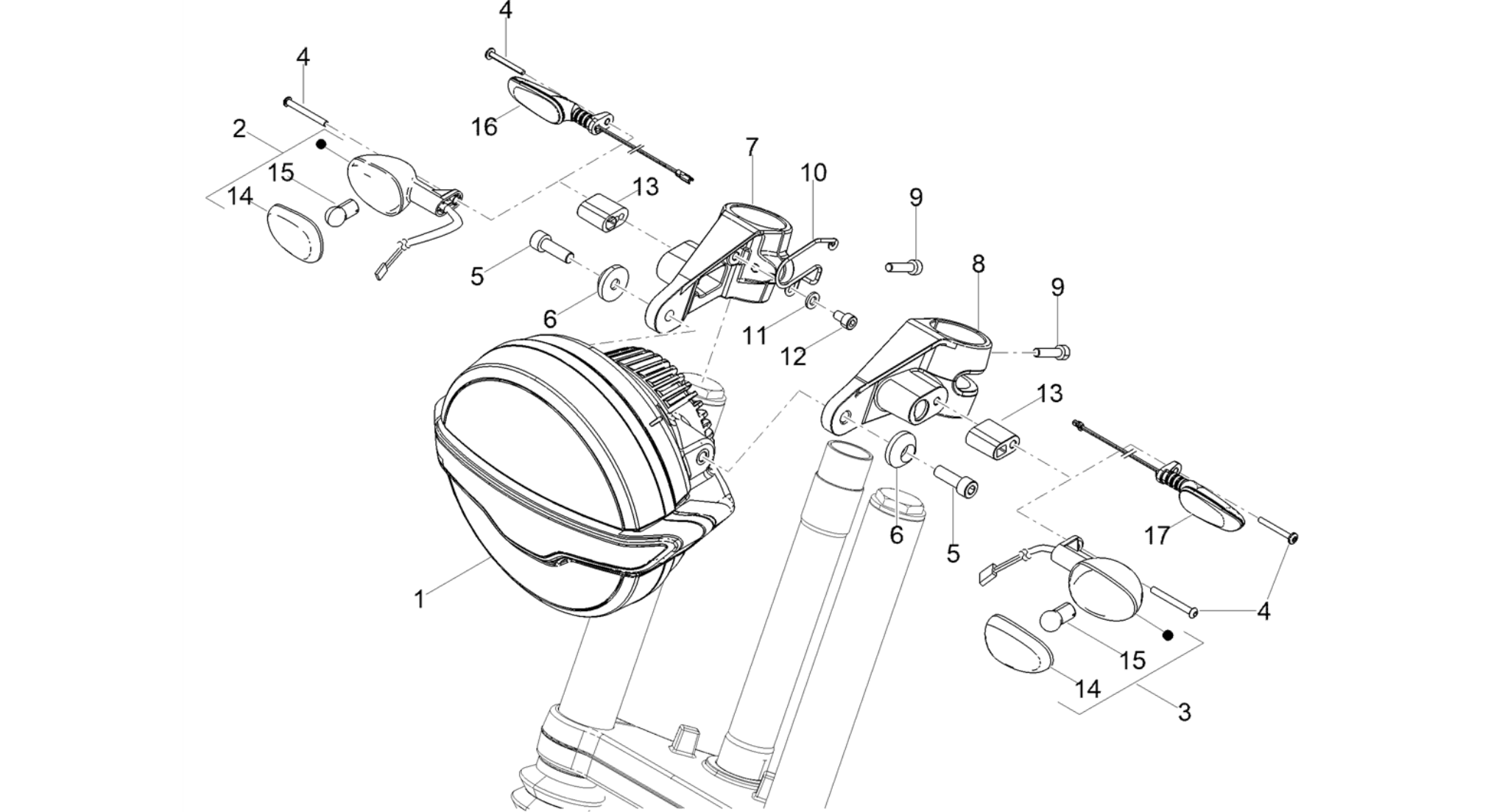 Front headlamps