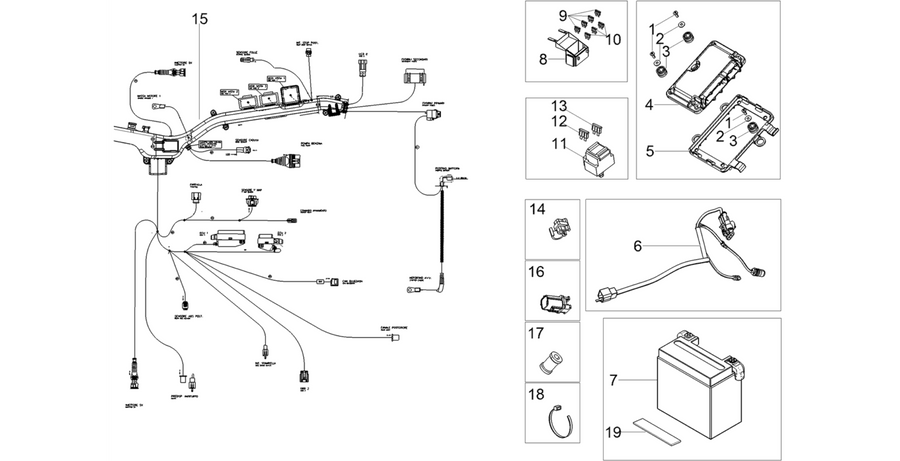 Rear electrical system