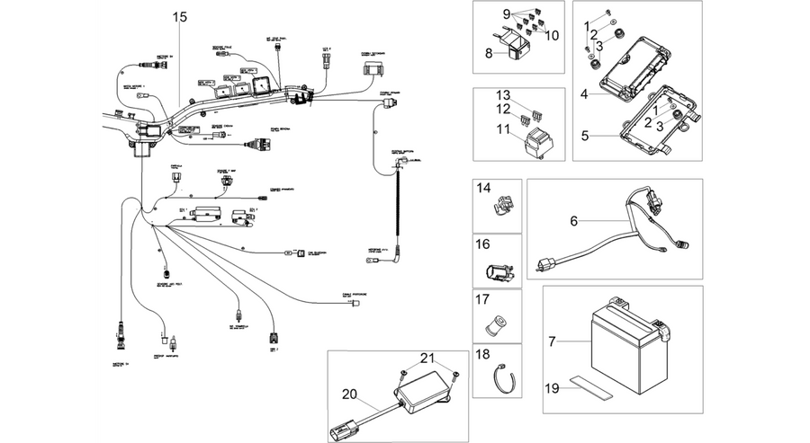 Rear electrical system