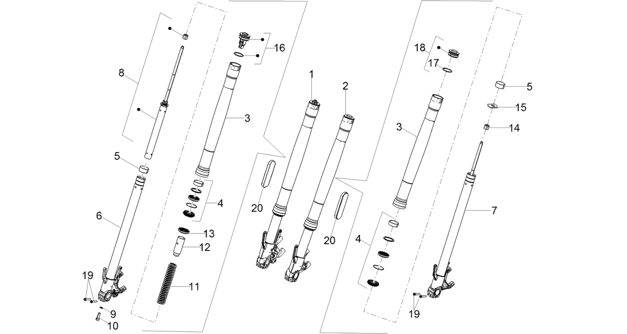Front fork Kayaba