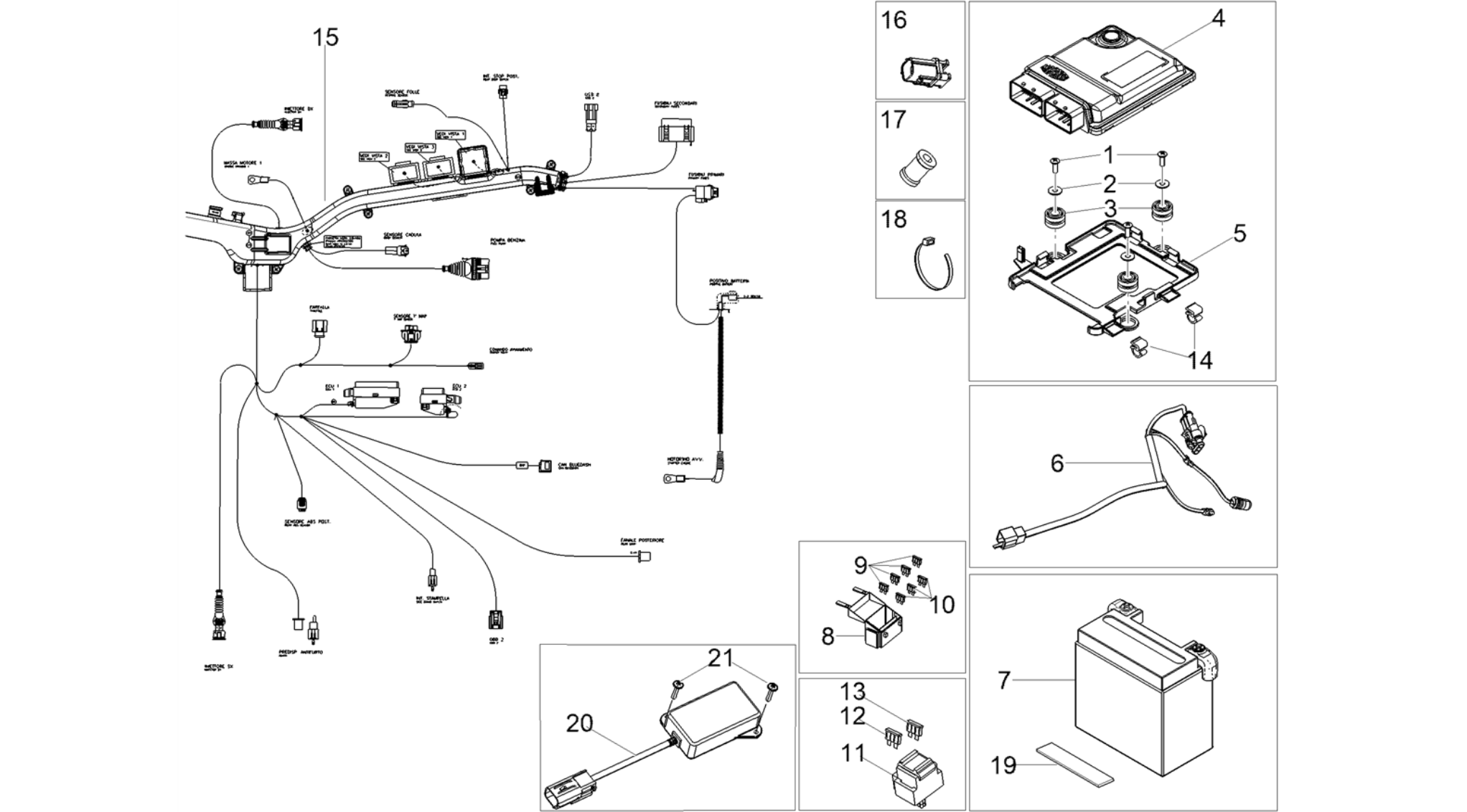Rear electrical system