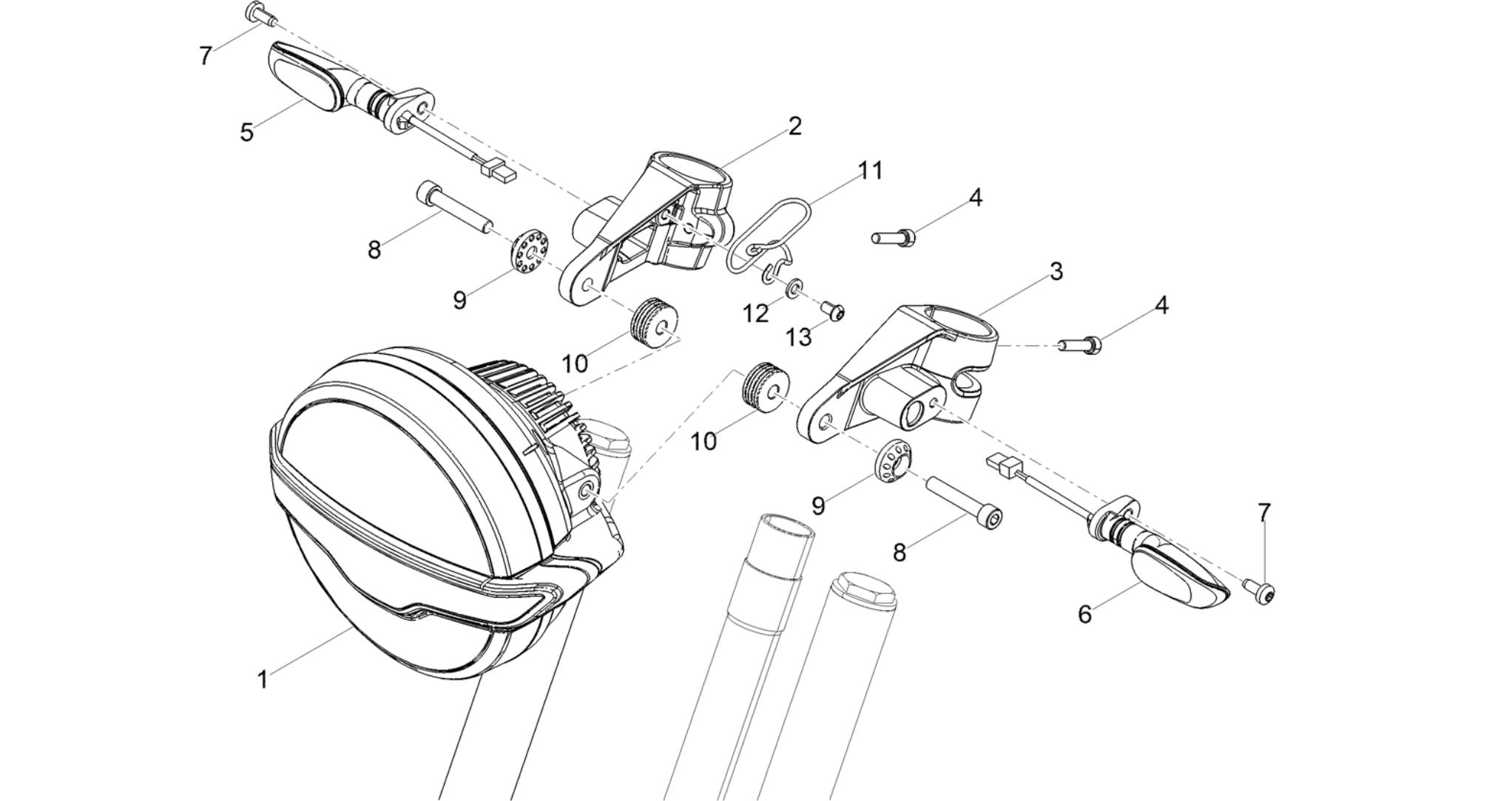 Front headlamps