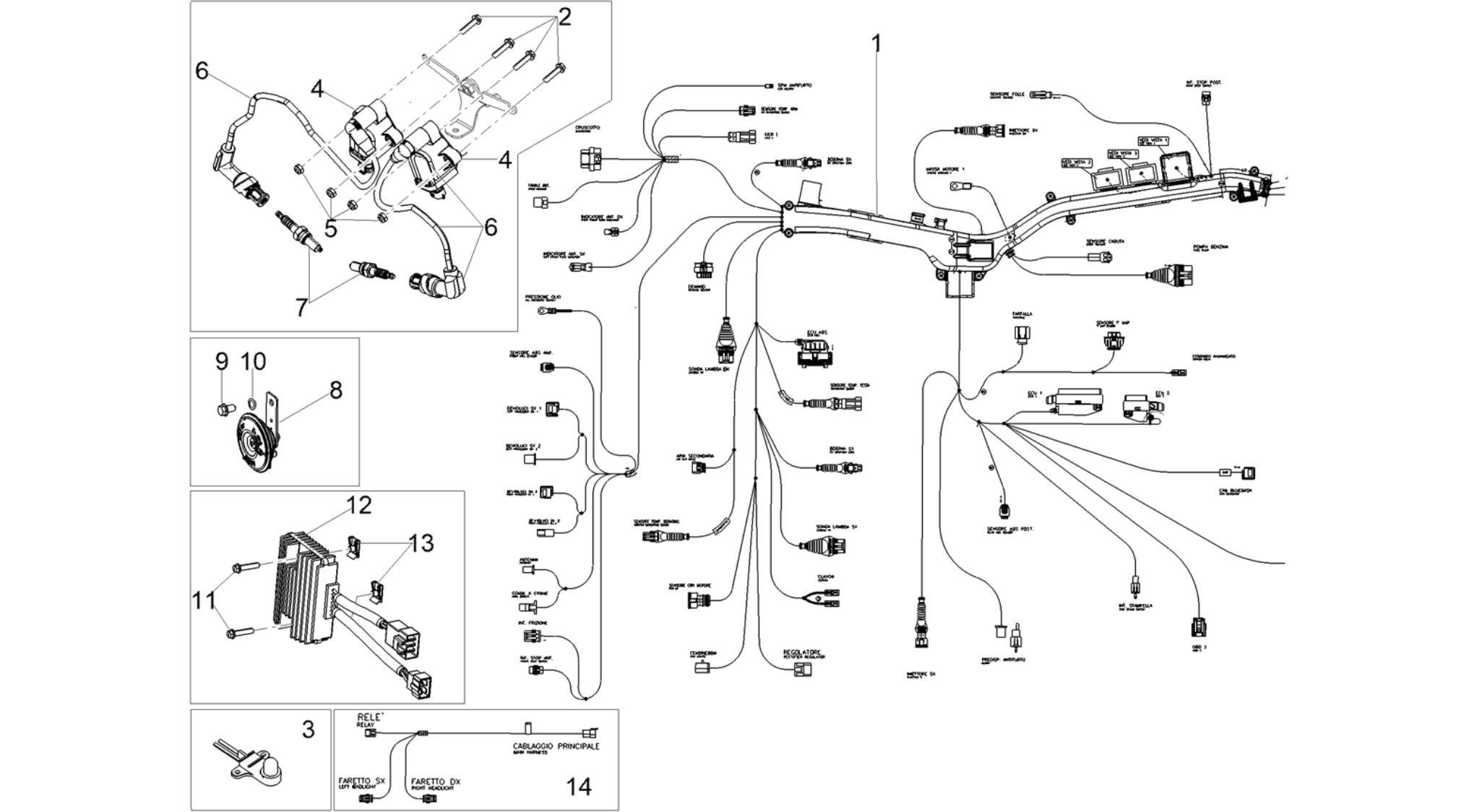 Front electrical system