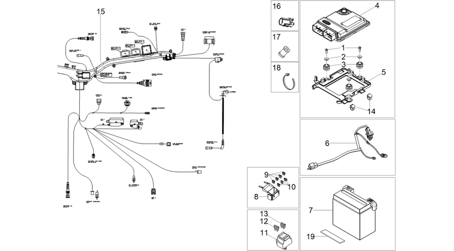 Rear electrical system