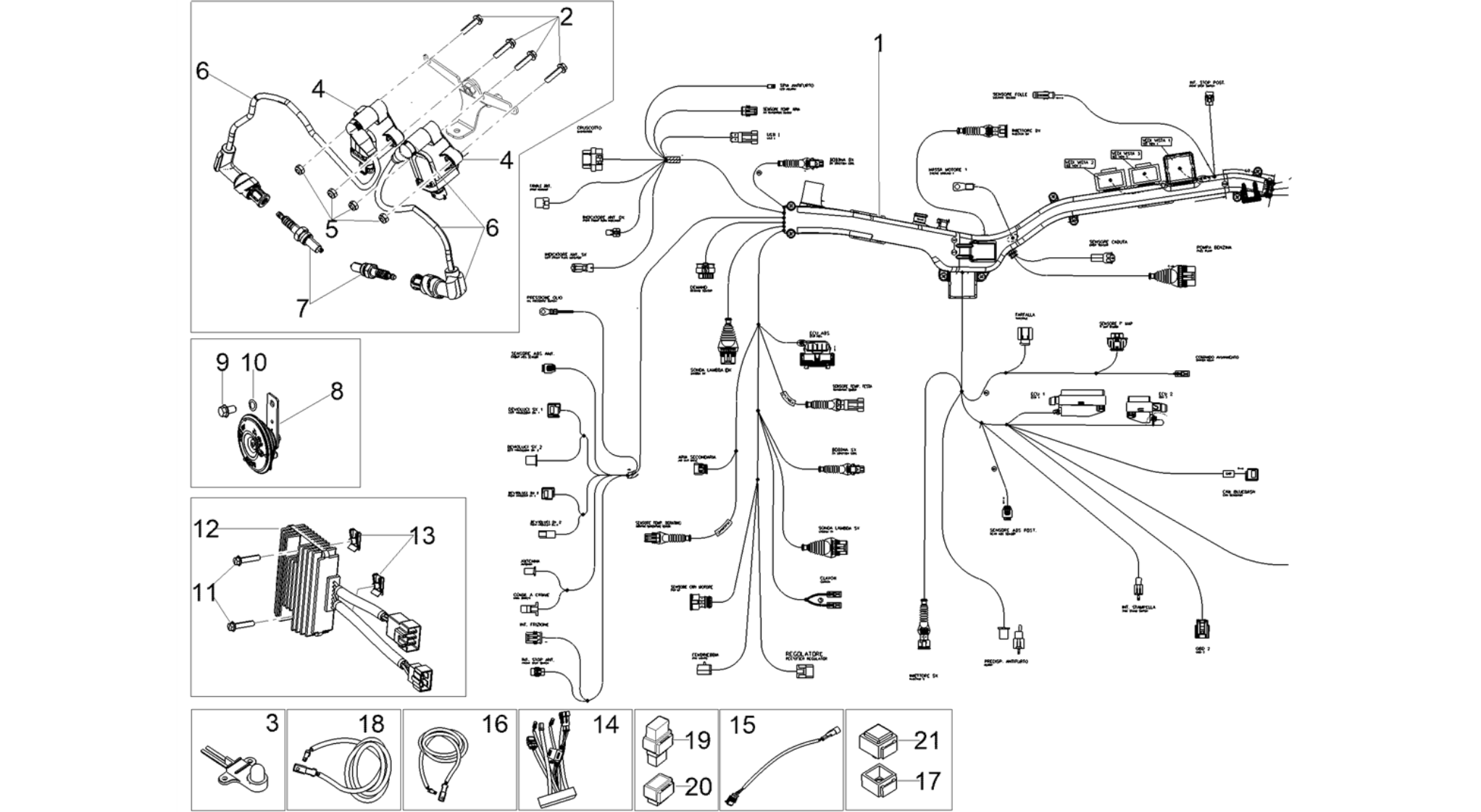Front electrical system