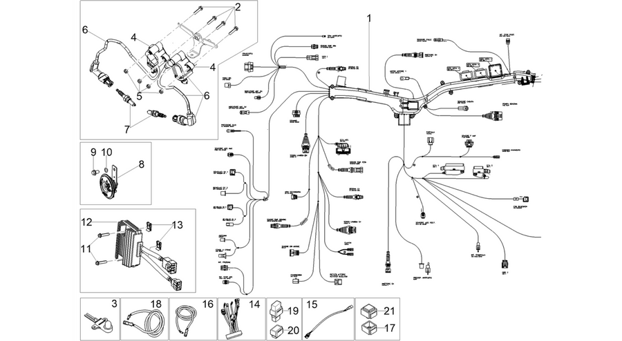 Front electrical system