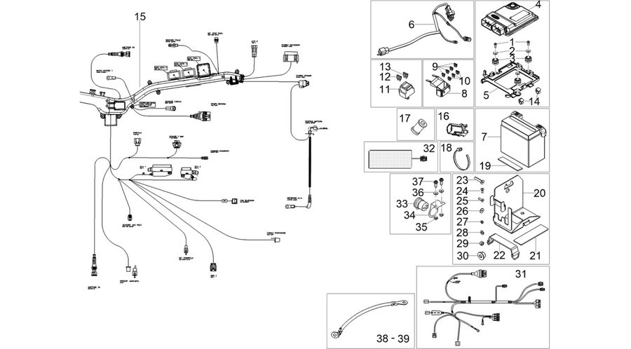 Rear electrical system