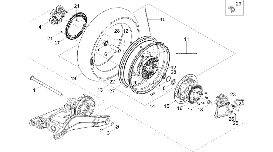 Rear wheel