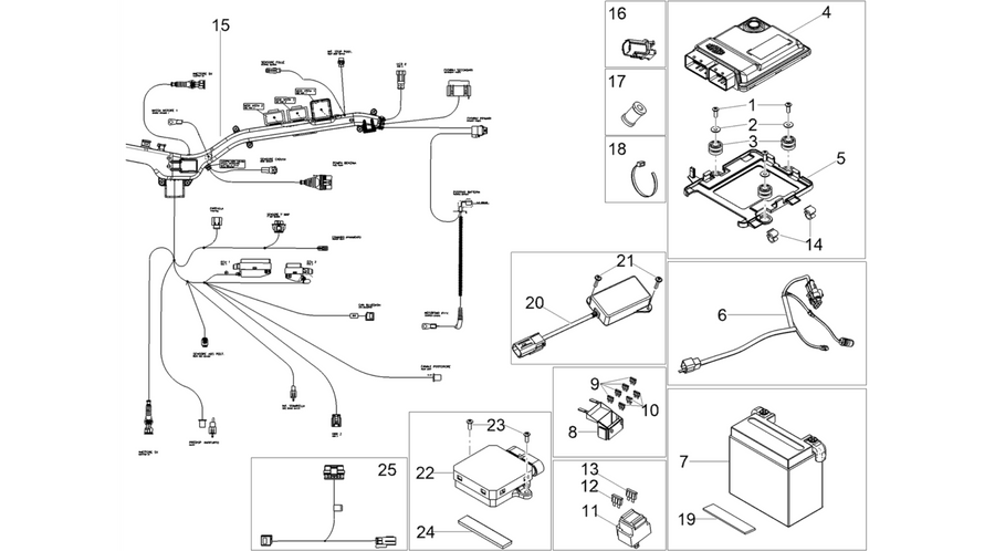 Rear electrical system