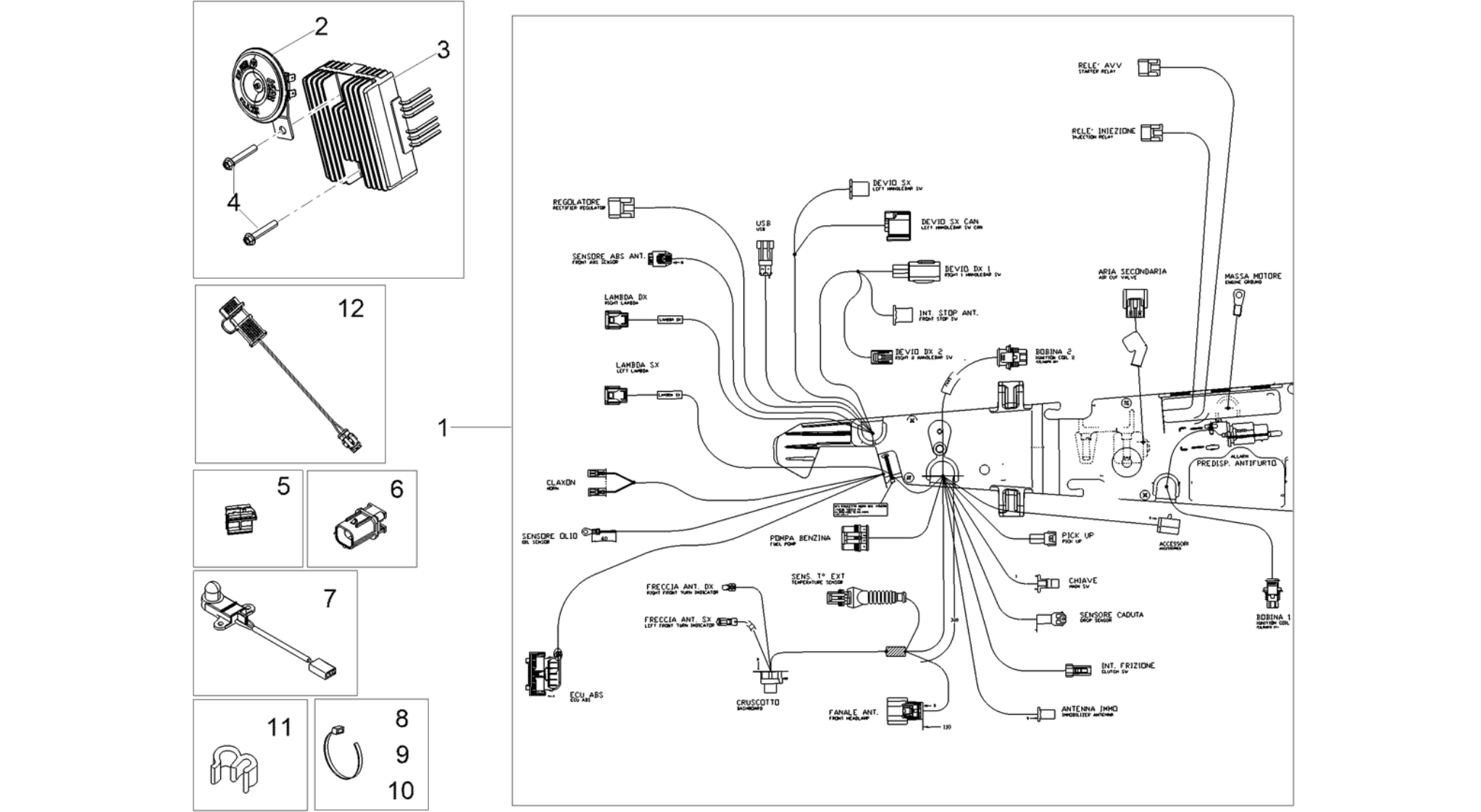 Front electrical system