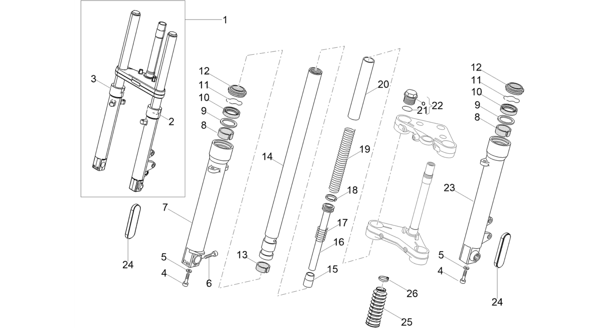 Front fork Kaifa