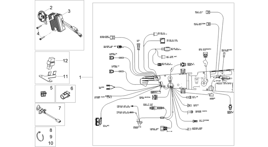 Front electrical system