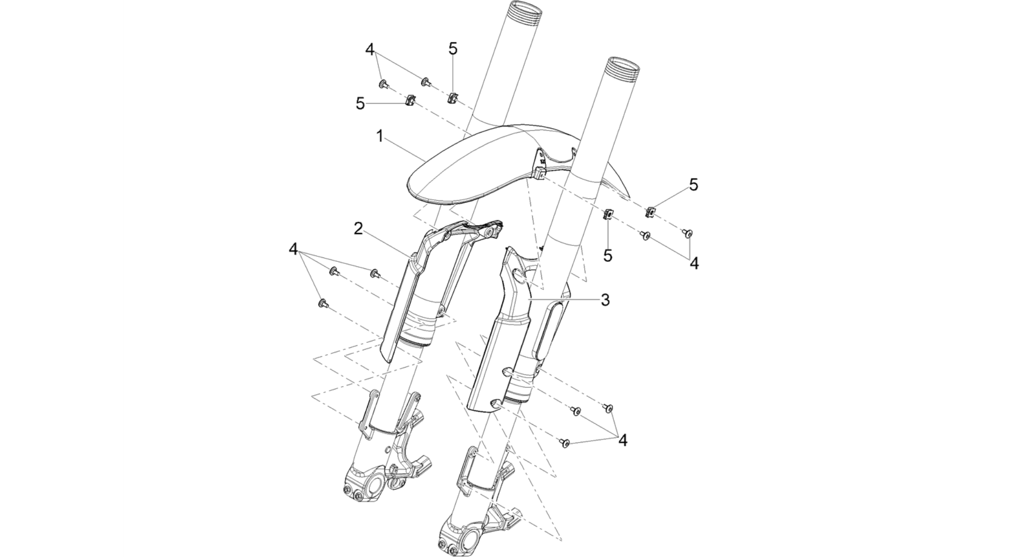 Front mudguard-Pillar