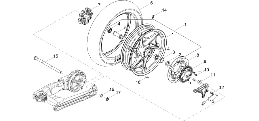 Rear wheel