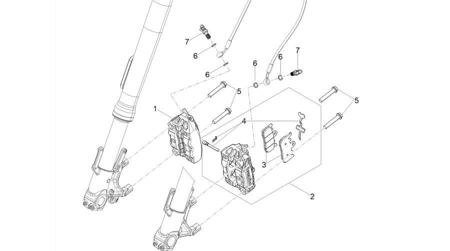 Front brake caliper
