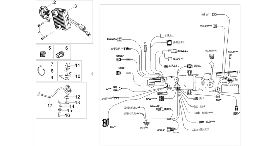 Front electrical system