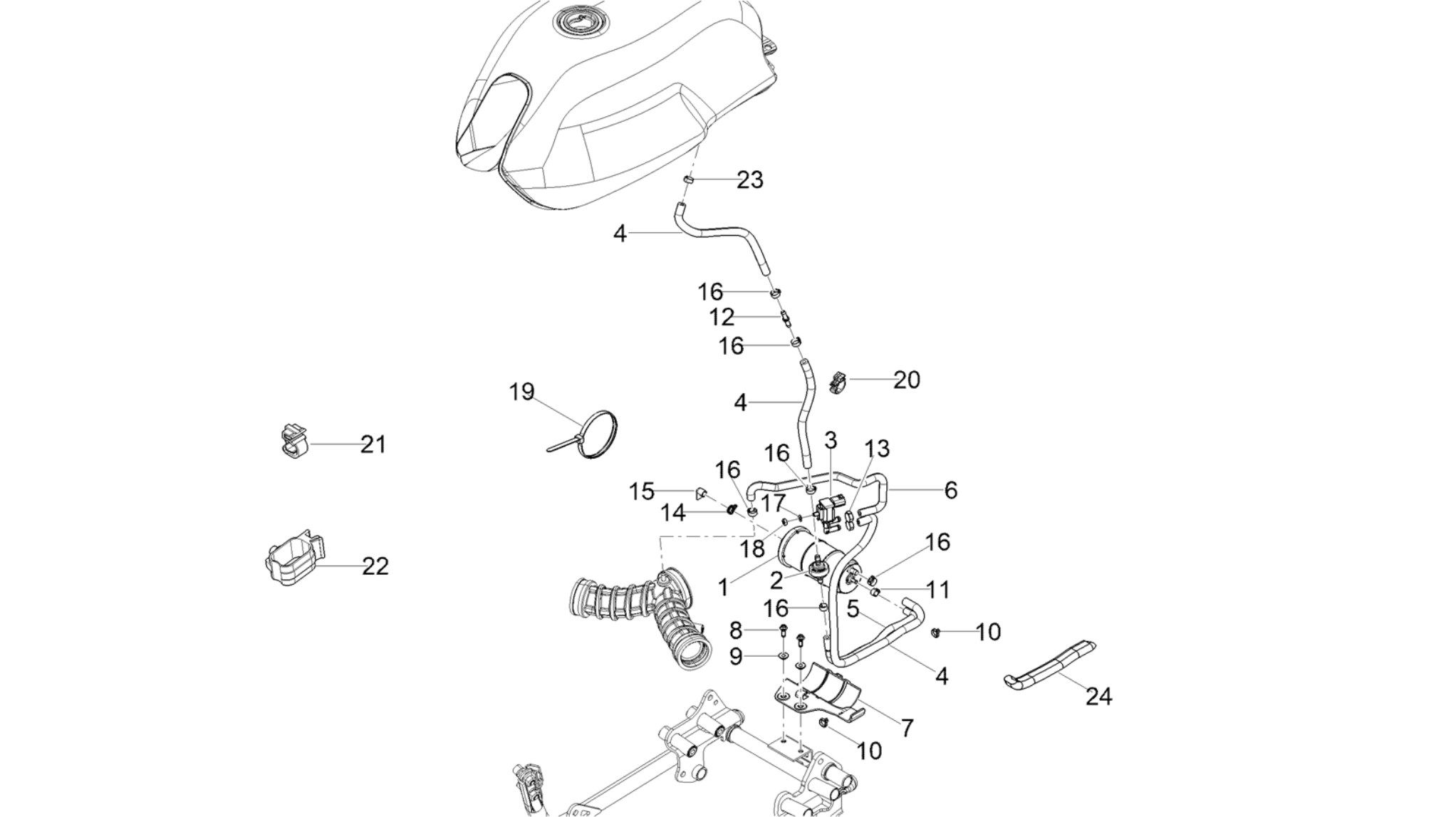 Fuel vapour recover system