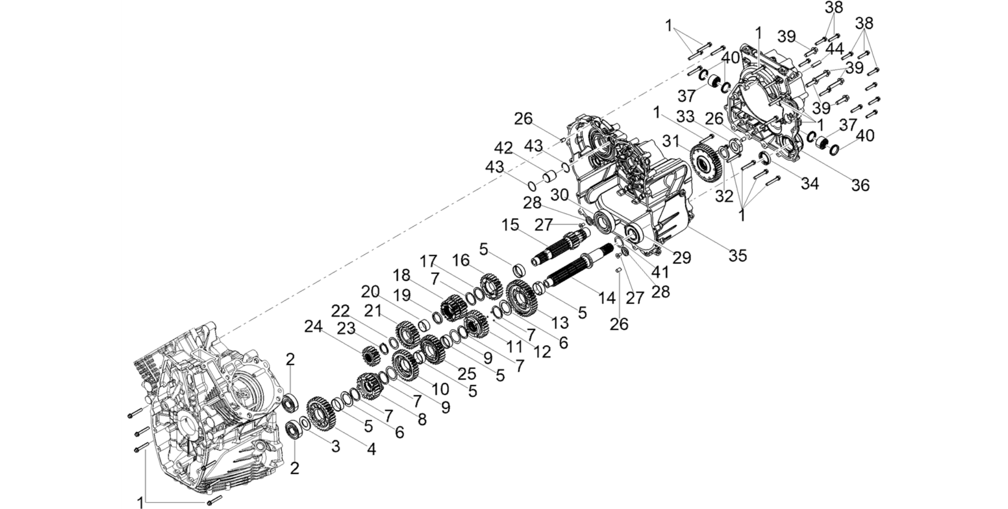 Gear box - Gear assembly