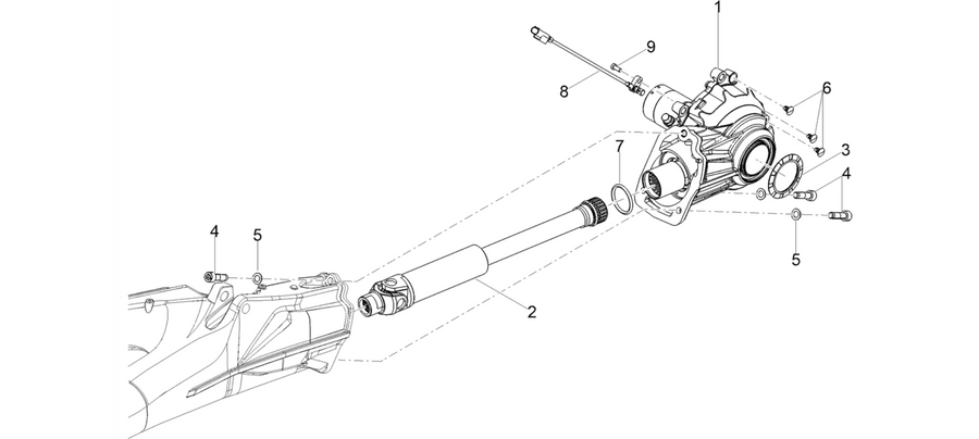 Rear transmission