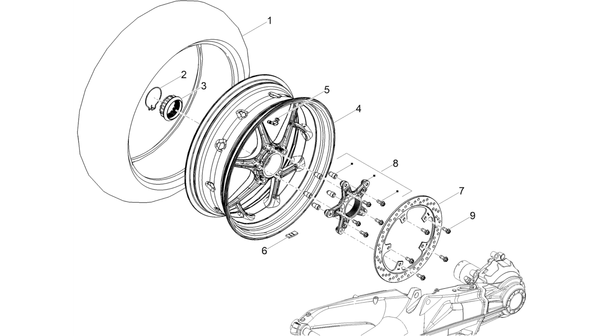 Rear wheel