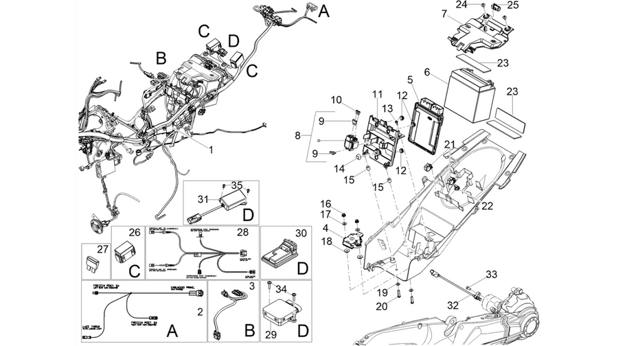 Rear electrical system