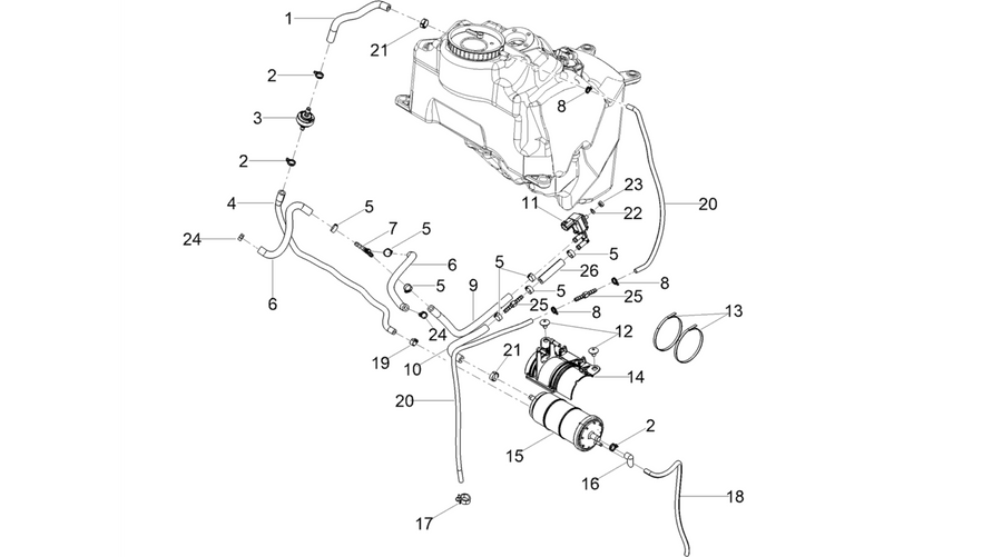 Fuel vapour recover system