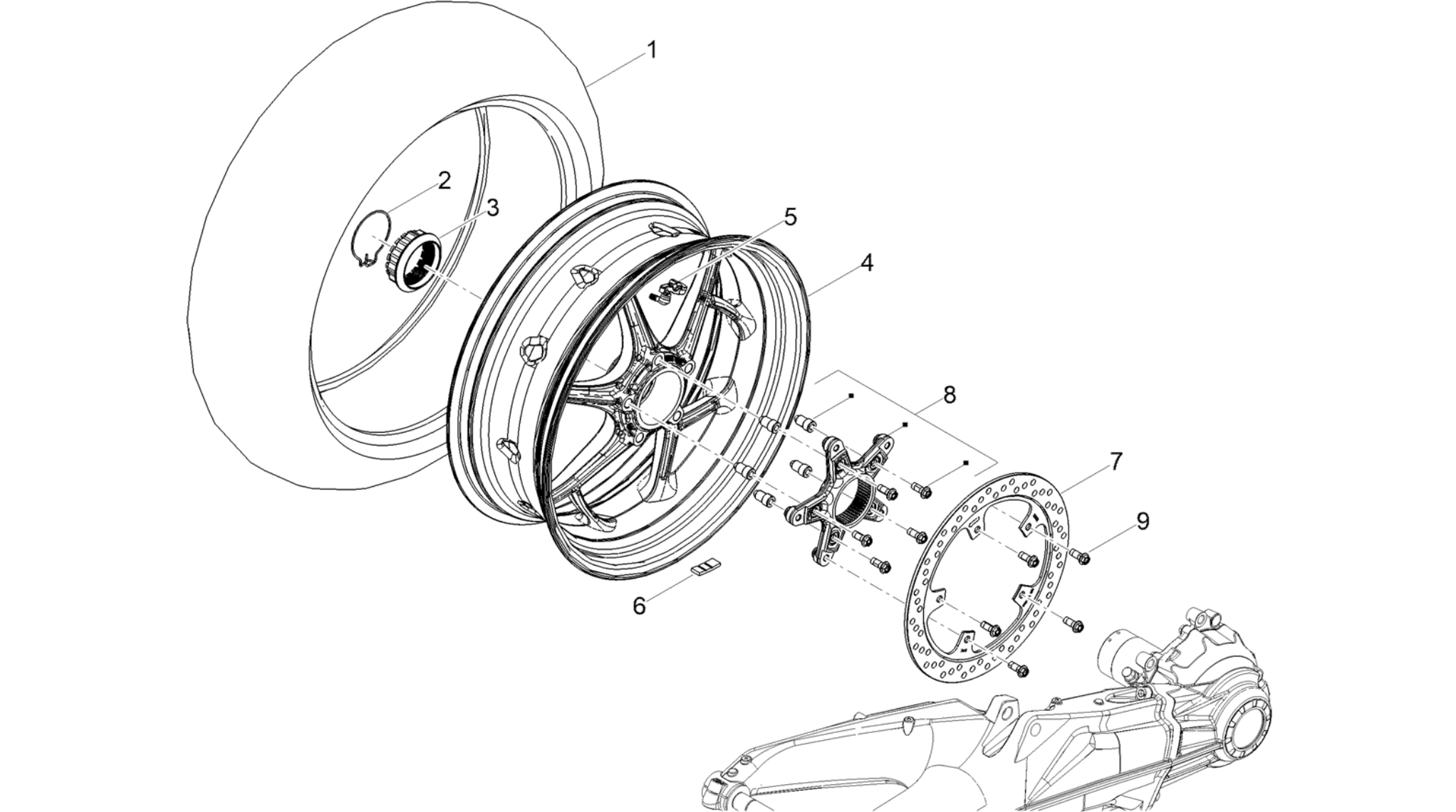 Rear wheel