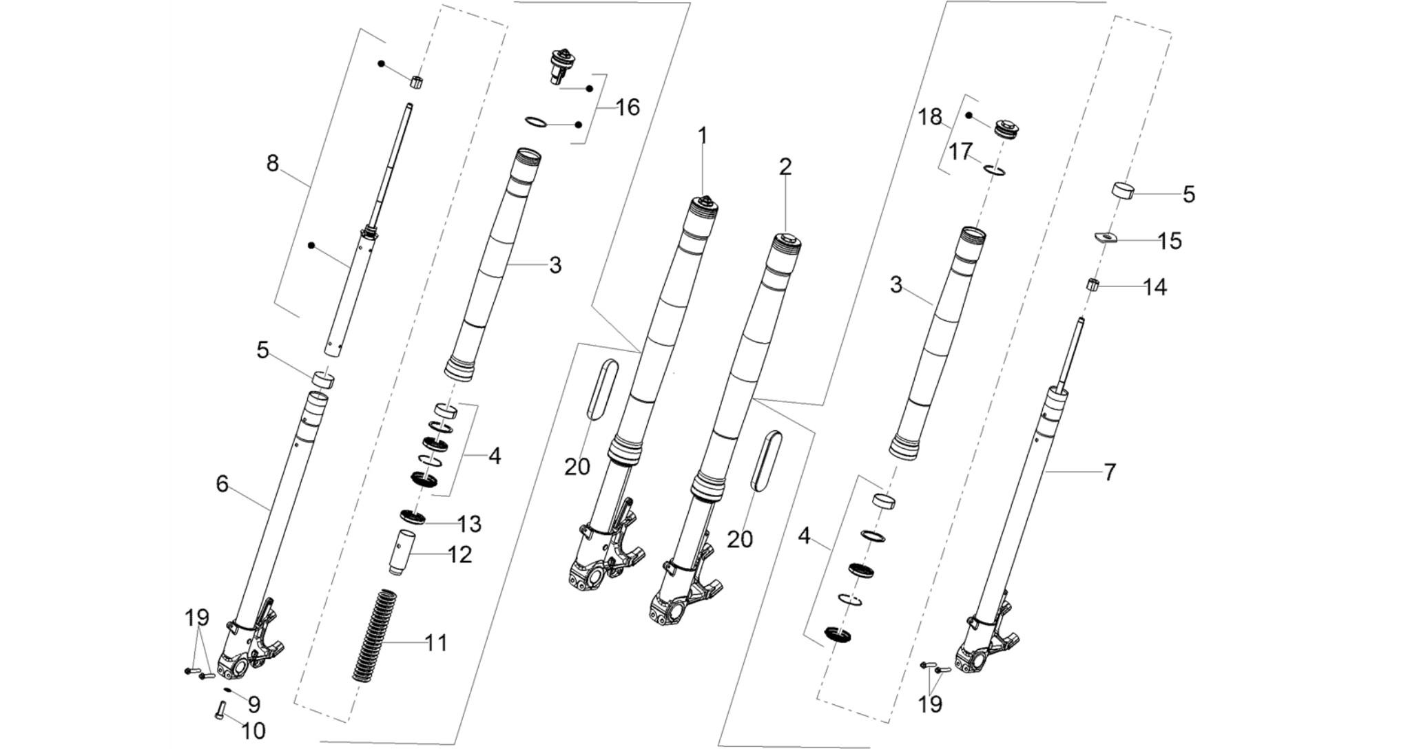 Front fork Kayaba