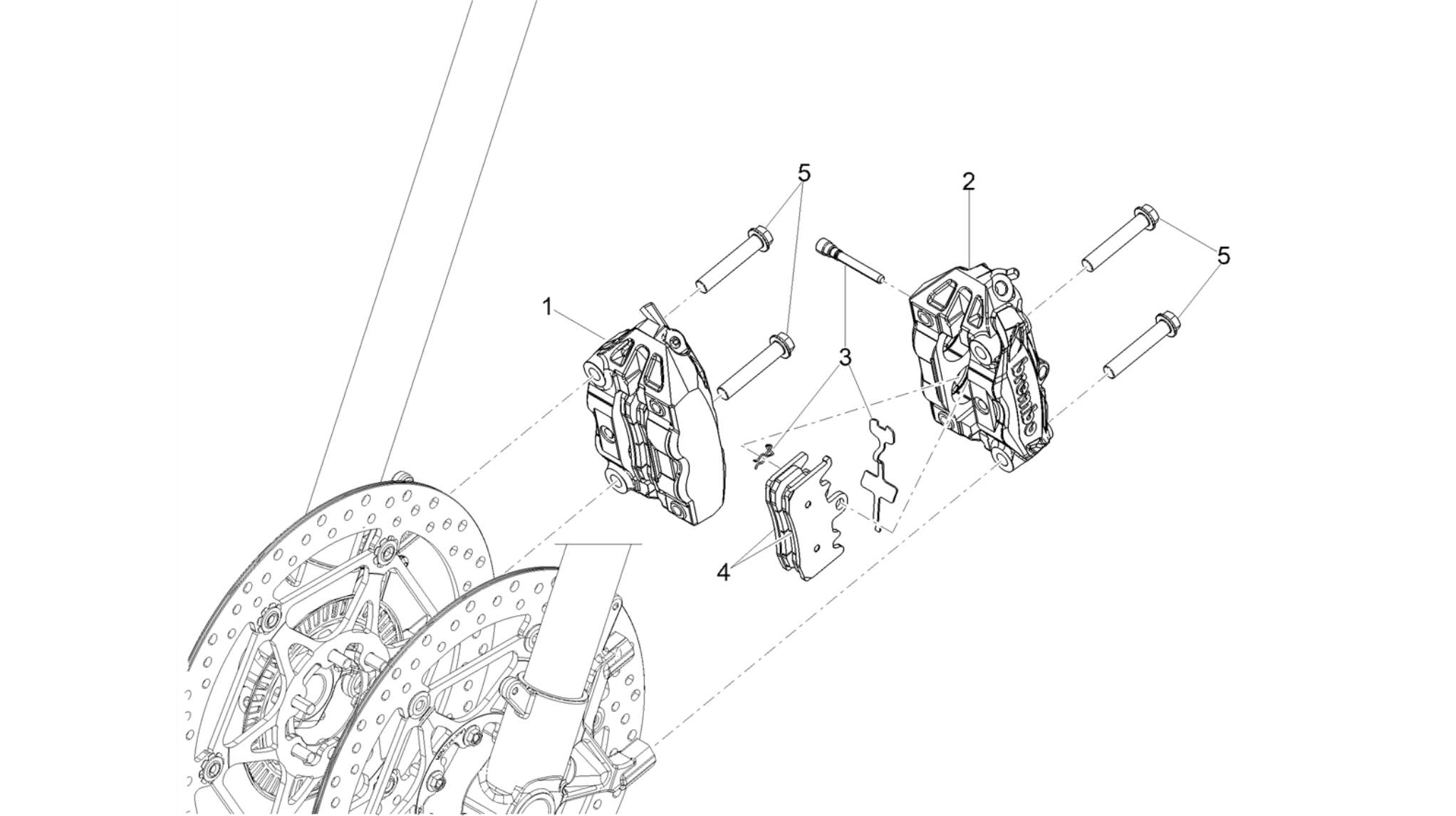 Front brake caliper
