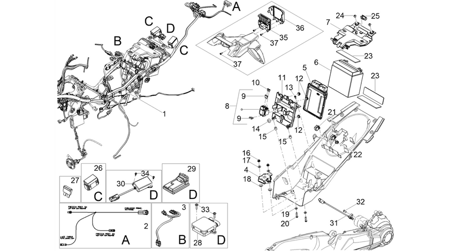 Rear electrical system