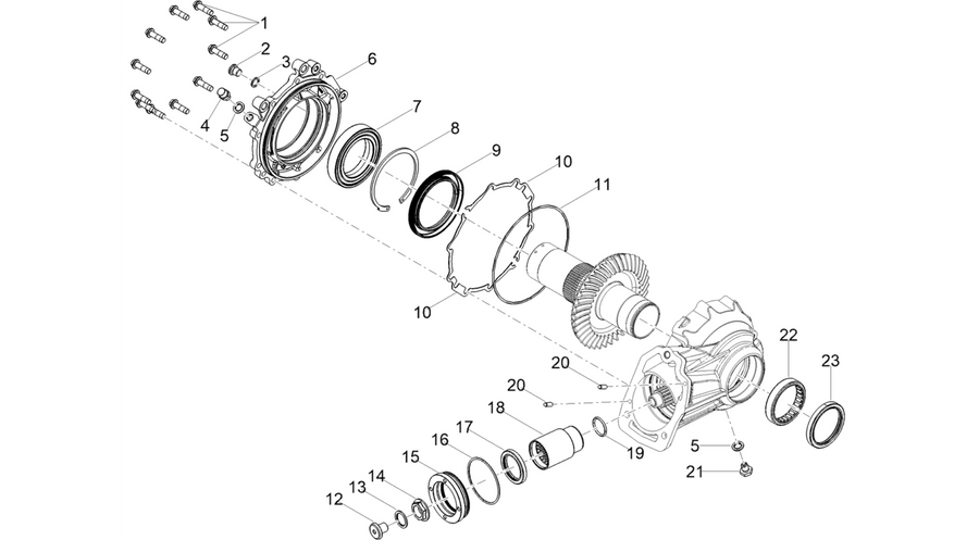Rear transmission / Components