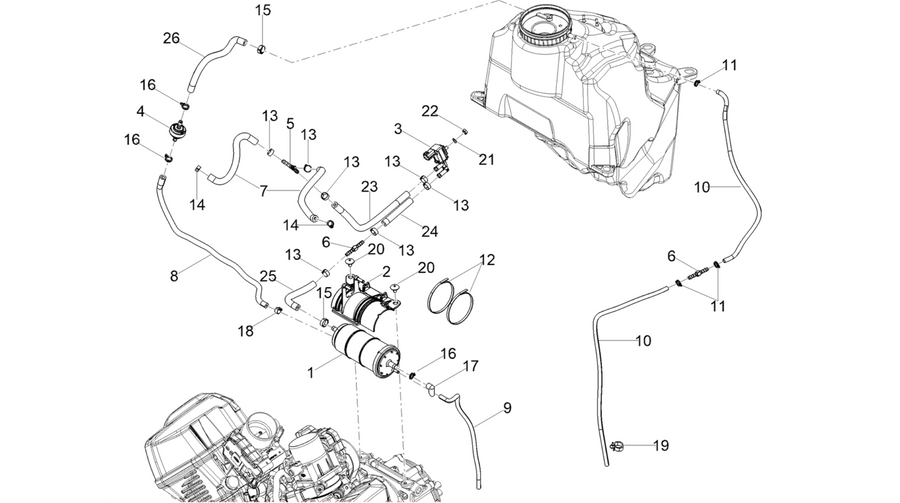 Fuel vapour recover system