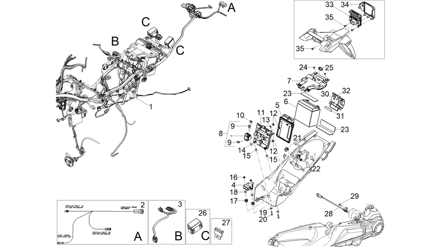 Rear electrical system