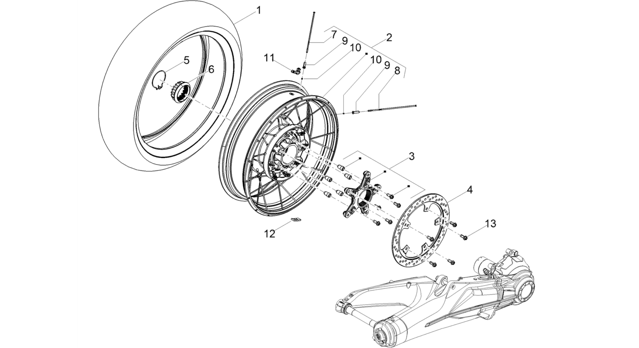 Rear wheel