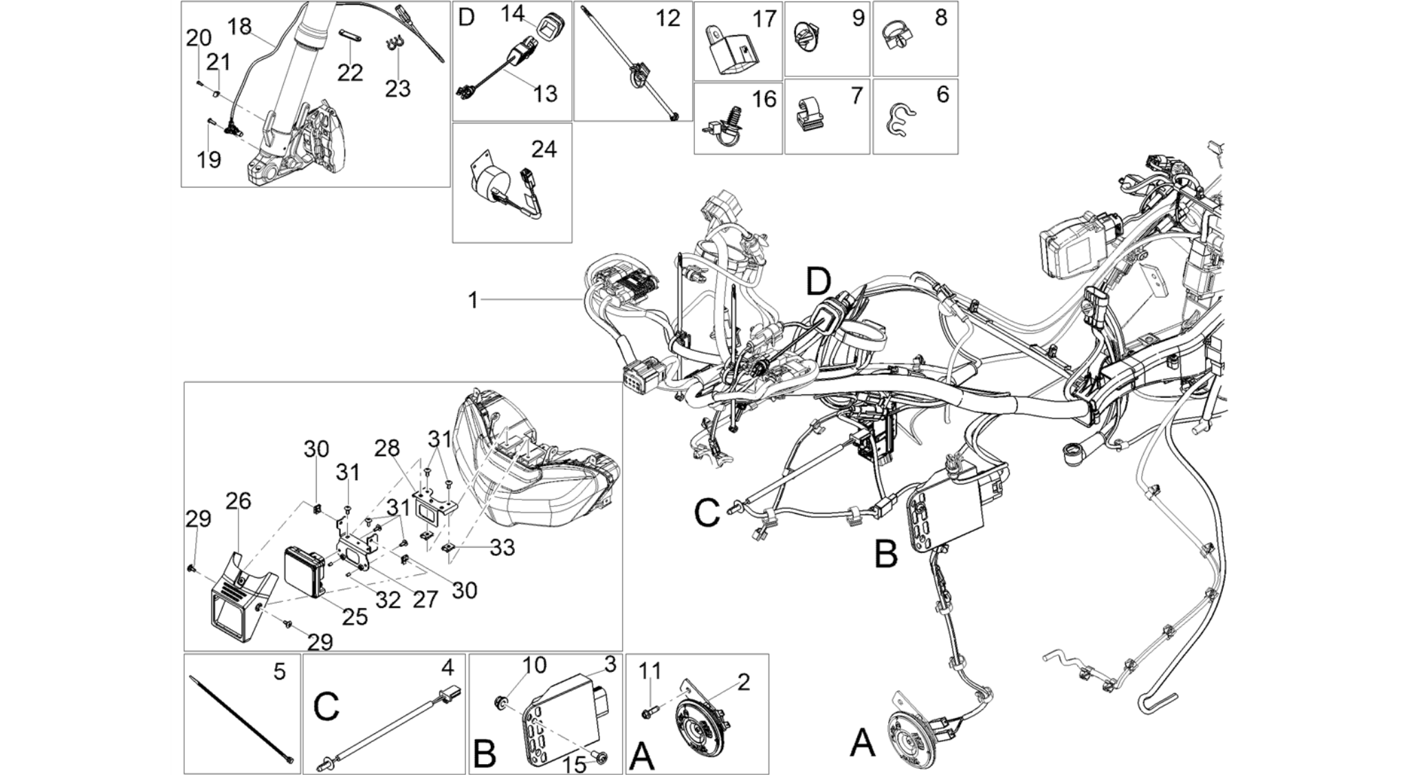 Front electrical system