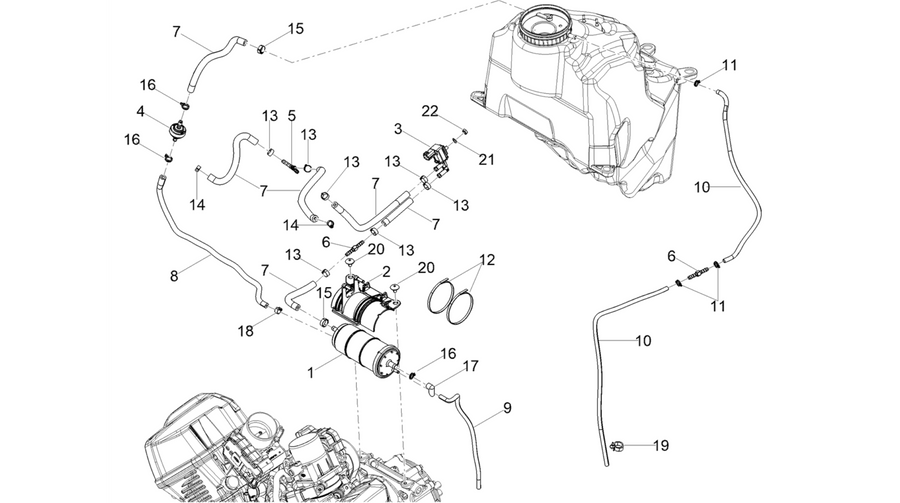Fuel vapour recover system