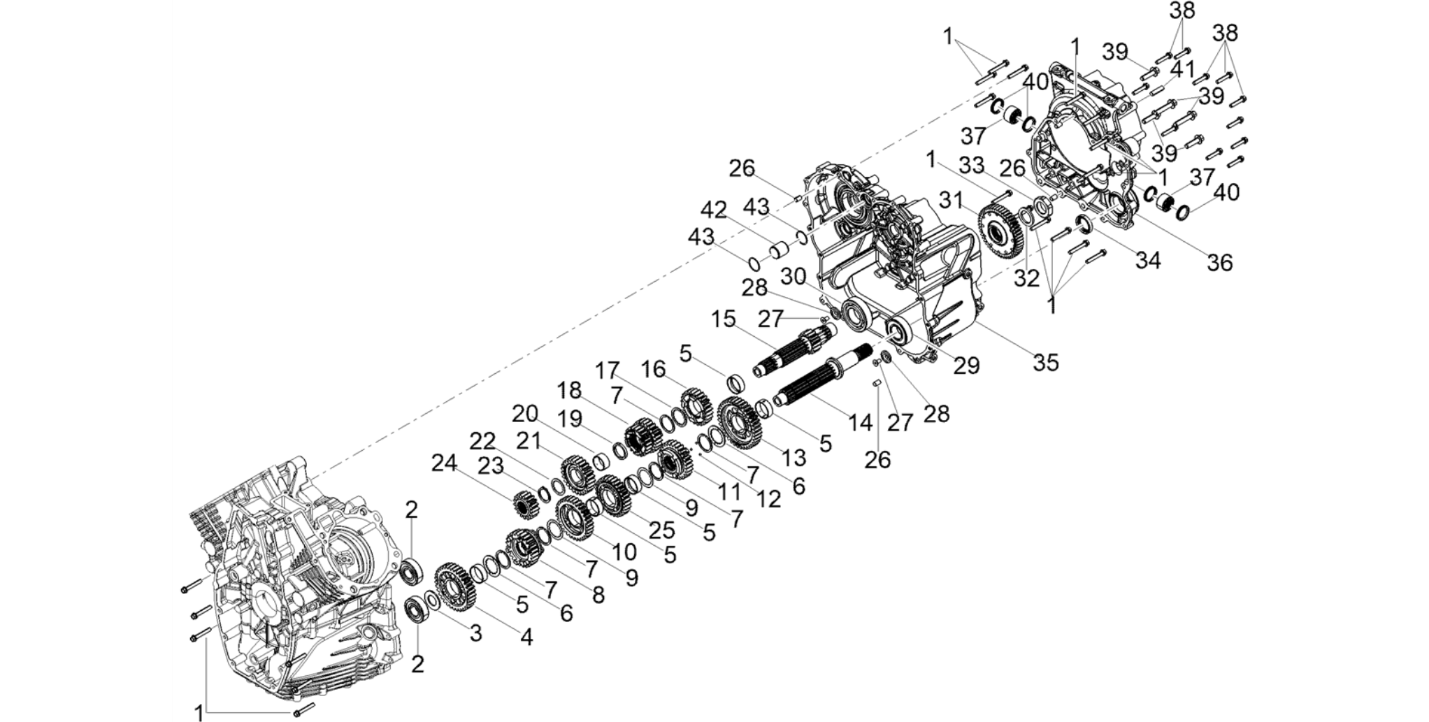 Gear box - Gear assembly