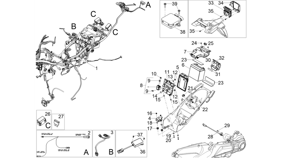 Rear electrical system