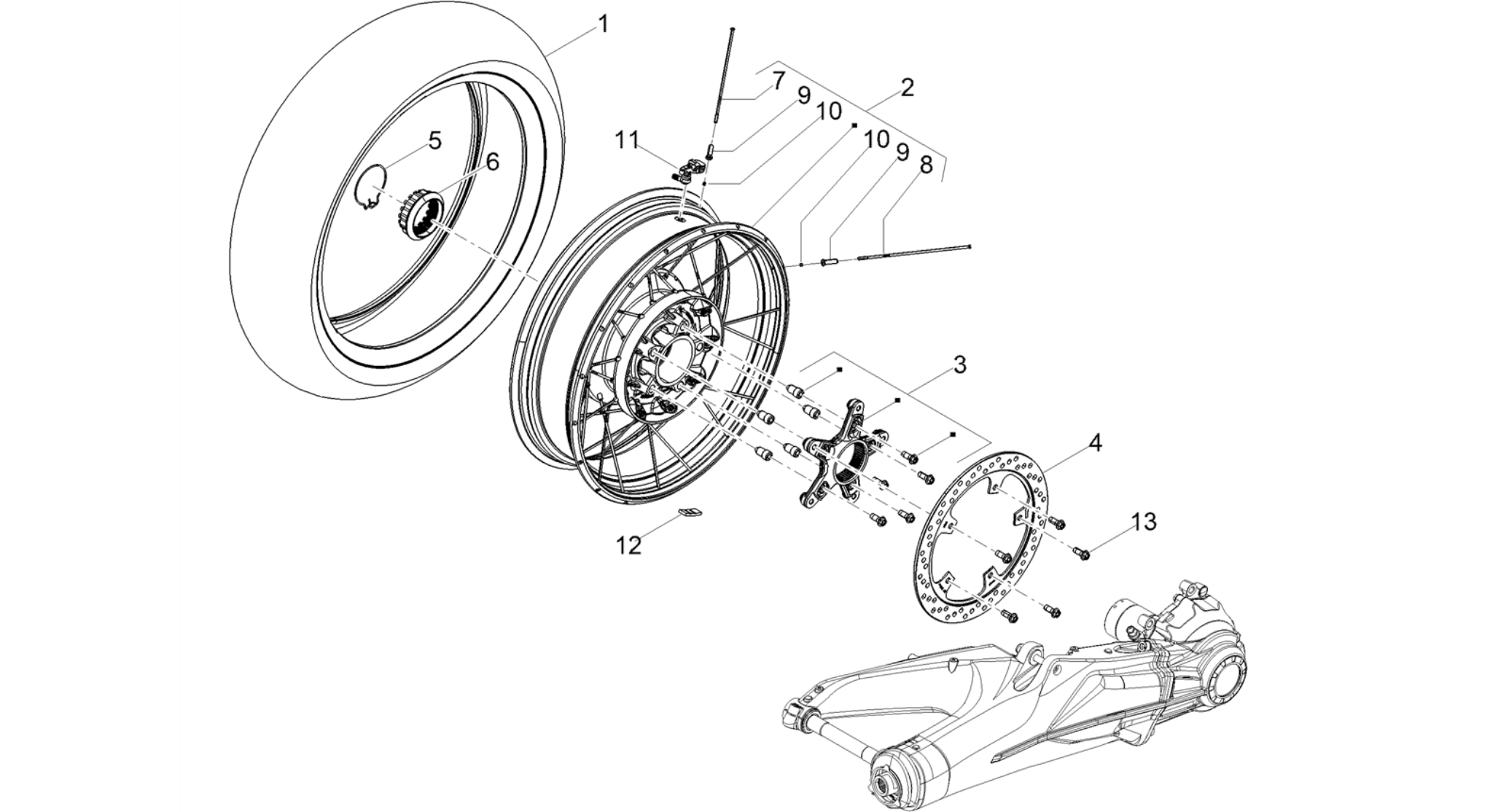 Rear wheel